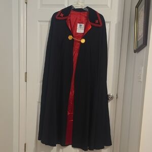 Men's Black and Red Cape